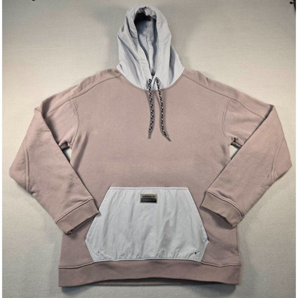Adidas Originals Pullover Hoodie Size S Pink & White - 0090